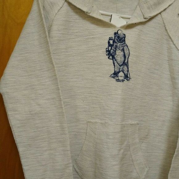 FAMOUS Branch  Sport  Knit Top Gray Hoody Sweatshirt Size XL - Picture 6 of 11